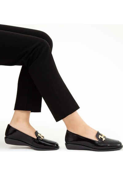 Relax Anatomic Kadın Hakiki Deri Siyah Comfort Ayakkabı 611 E2701-03 Bn Ayk Sk22/23 Black Siyah