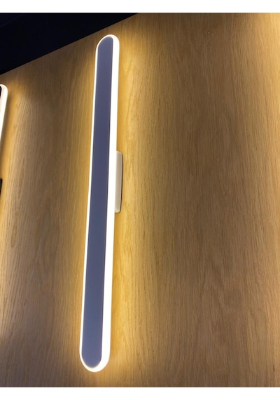 58 Cm 18w Dekoratif Stıck Aplik 3000k Sarı Işık Elektrik Bağlantısı Gerektirir Modern Şık Led Aplik Beyaz