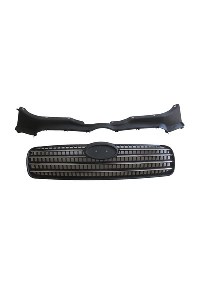 Hyundai Accent Era 2006-2009 Ön Panjur Siyah Nikelaj Çıtalı Üst Bağlantı Braketli Oem No:863601e0