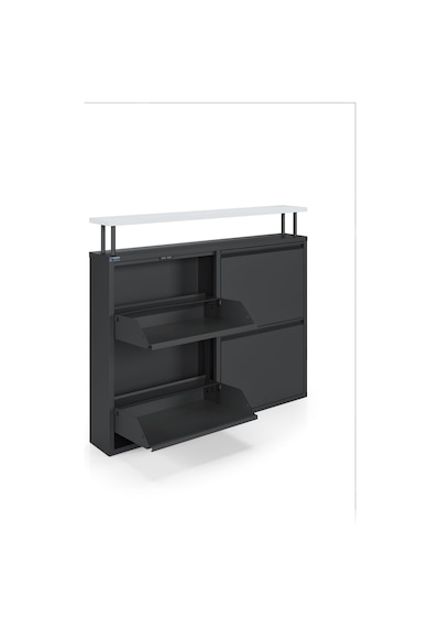 Ceha Tablalı 4'lü Metal Ayakkabılık - Siyah K.AYK-2.4 /B/P 9005 Ceha Tablalı 4'lü Metal Ayakkabılık - Siyah K.AYK-2.4 /B/P 9005