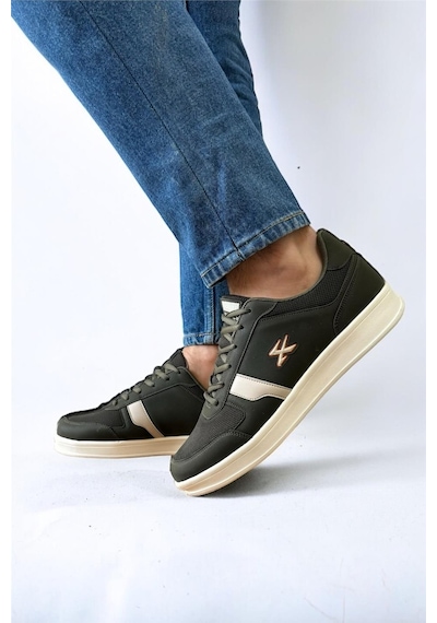 Erkek Günlük Sneaker Rahat Spor Ayakkabı Haki-Hakı Haki