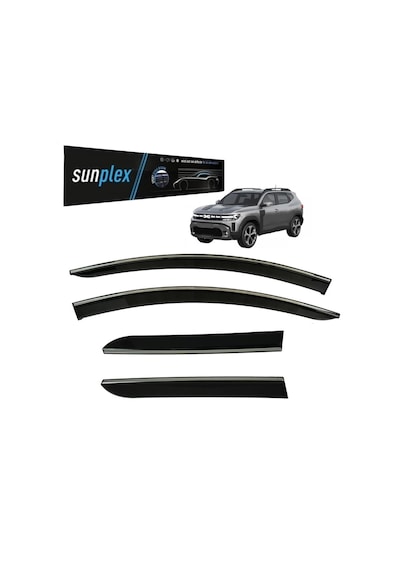 Sunplex Kromlu Cam Rüzgarlığı Dacia Duster 2018-2024 İle Uyumlu