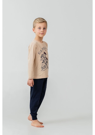 U.S. Polo Assn. Erkek Çocuk Pijama Takımı Baskılı Krem Uzun Kol Pijama Takımı Us2637-c-v1 Us2637-c-v1 U.S. Polo Assn. Erkek Çocuk Pijama Takımı Baskılı Krem Uzun Kol Pijama Takımı Us2637-c-v1 Us2637-c-v1