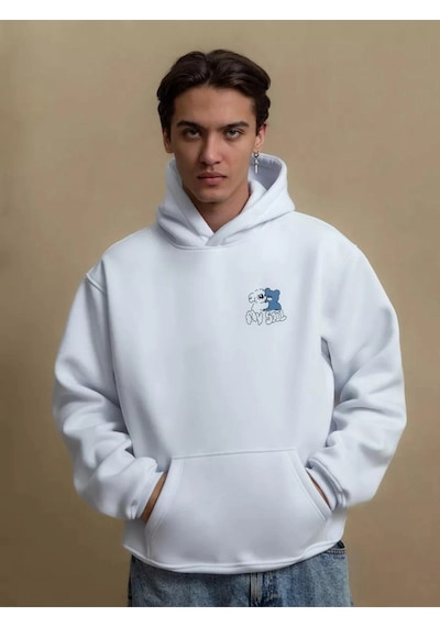Startmore Unisex You Deserve Happy Things Sweatshirt Beyaz Beyaz