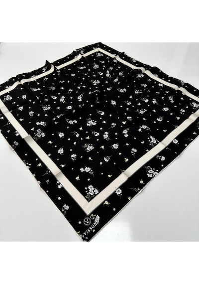 Vissona Twill İpek Eşarp Ipk6101-31677 Çok Renkli