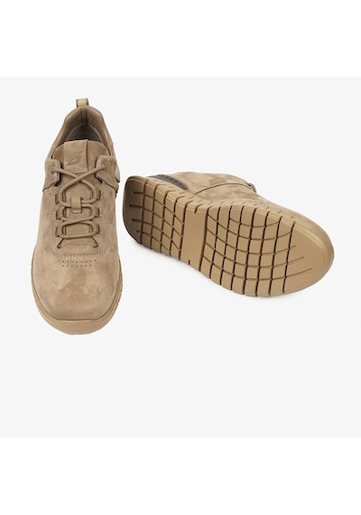 Greyder 17632 Erkek Vizon Hakiki Deri Sneaker Ayakkabı Vizon