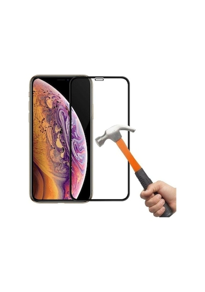 Apple Iphone 11 Ile Uyumlu Kırılmaz Cam 5d Tam Kaplayan Temperli Ekran Koruyucu Apple115d