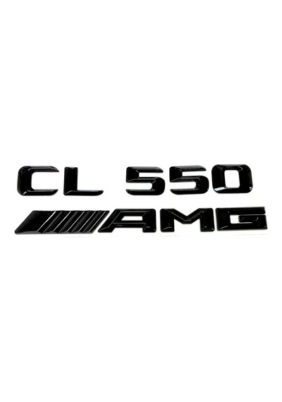 Benz Cl 550 Ve Amg Piano Black Bagaj Yazısı Seti 2'li 3m 3d Abs