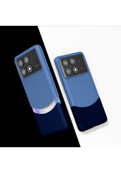 Zore Poco X6 Pro Kılıf Mıknatıslı Nvth Duble Kapak - Gri