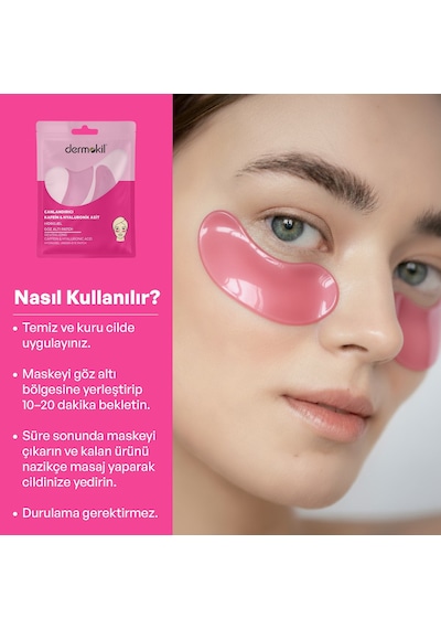 Dermokil Canlandırıcı Kafein & Hyaluronik Asit Hidrojel Patch Göz Altı Maskesi X 5 Adet