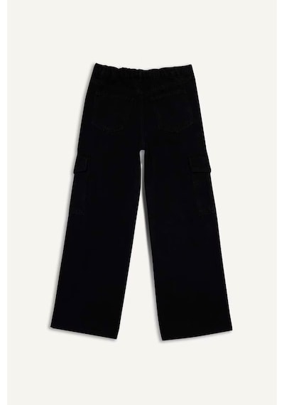 Defacto Wide Leg Kargo Geniş Paça Antrasit Kız Çocuk Jean Pantolon E5880a8/nm36 Antrasit