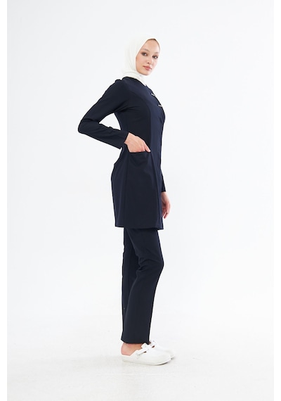 Elegance Kadın Tesettür Takım - Lacivert Lacivert