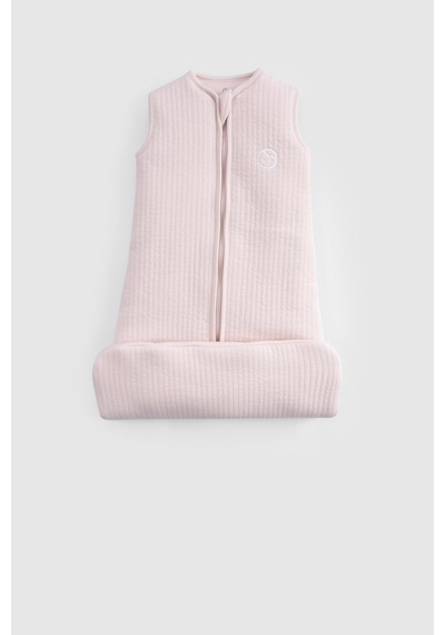 Elyaf Dolgulu Kapitone Pembe Uyku Tulumu 0-6 Ay Pembe