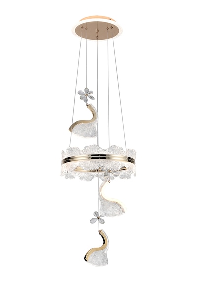 Lılıana 3'lü Gold Led Avize