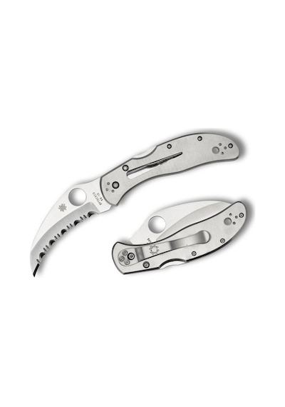 Spyderco Harpy Stainless Spyderedge Çakı Gümüş