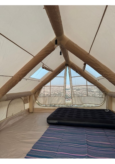 Çadır Dünyası 12 Kişilik Dev Şişme Kamp Çadırı - 400x300 Cm - 210 Cm Yükseklik Çok Renkli