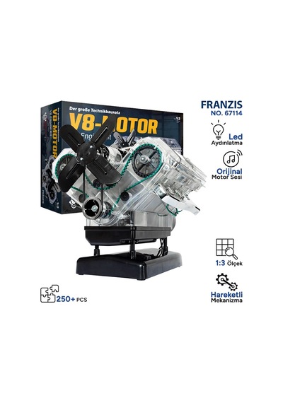 Büyük V8 Motor Teknik Yapım Seti