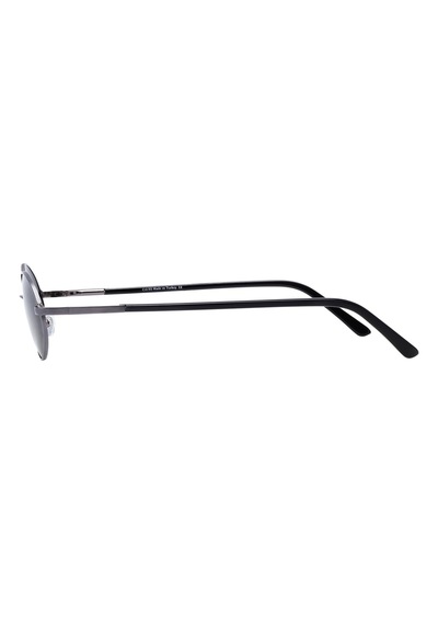 Unisex Koyu Gri Cam Polarize Oval Güneş Gözlüğü 6005 Diğer