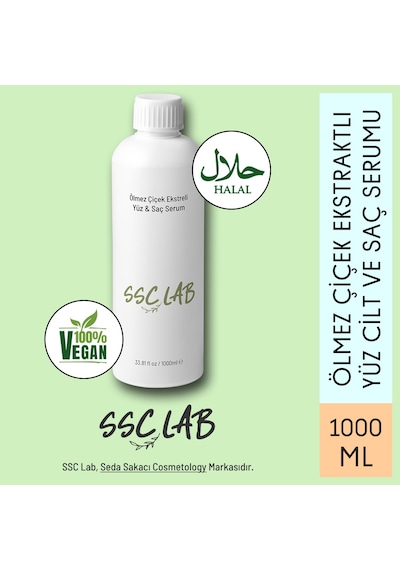 SSC Lab Ölmez Çiçek Ekstraktlı Yüz Cilt & Saç Serumu 1 L