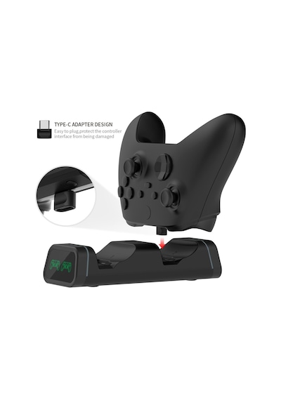 Led Göstergeli Xbox Xbox Series S/x Controller 1200mah Pilli Joystick Şarj Stand-tyx-0625