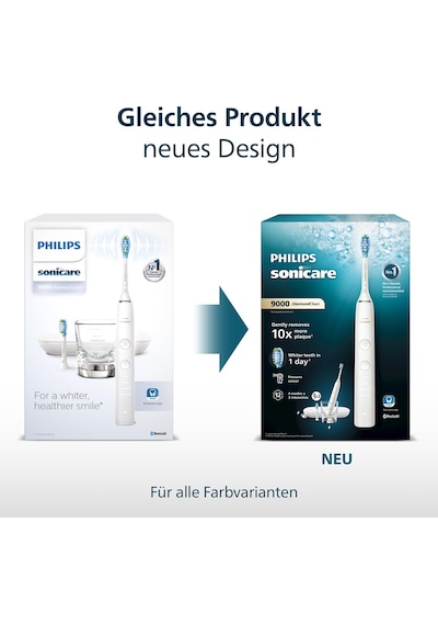 Philips Sonicare Diamondclean 9000 Elektrikli Diş Fırçası, Uygulamalı Sonik Diş Fırçası, Basınç Sensörü, 4 Fırçalama Modu, 3 Yoğunluk Seviyesi, Şarj Camı Ve Usb Seyahat Çantası, Siyah, Model Hx9911/09