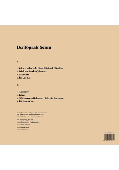 Ari Barokas Bu Toprak Senin - Plak