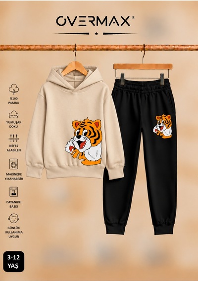 Overmax Yavru Kaplan Baskılı Çocuk Kapüşonlu Sweatshirt Takımı 3-12 Yaş Bej Üst- Siyah Alt - 915657947 Bej Üst- Siyah Alt Overmax Yavru Kaplan Baskılı Çocuk Kapüşonlu Sweatshirt Takımı 3-12 Yaş Bej Üst- Siyah Alt - 915657947 Bej Üst- Siyah Alt