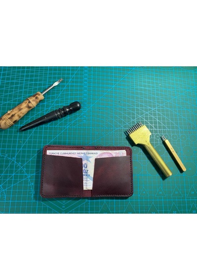 Deer Craft Timber Bordo Cüzdan