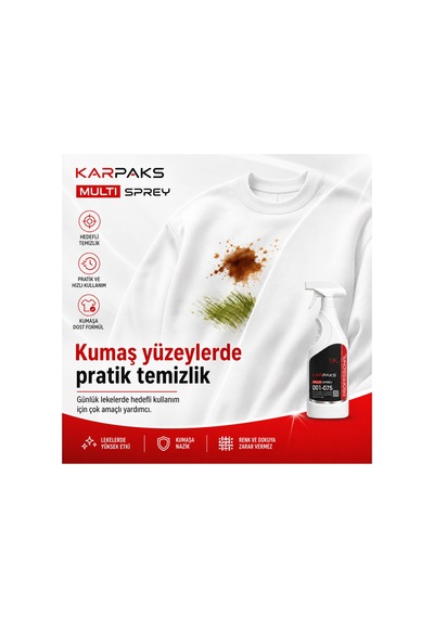 Karpaks Professional 750 Ml Çok Amaçlı Yüzey Temizleyici Ev, Ofis, Fabrika Ve Araç İç Yüzey Tekli