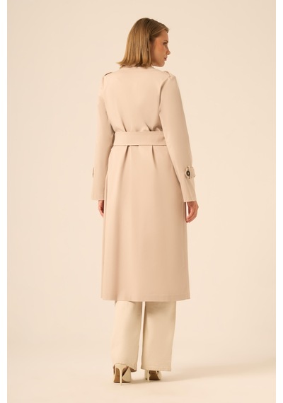 Ftz Women Kadın Trenç Kaban Beige 31211 Beige