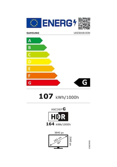 Samsung 65DU8100 65" 4K Ultra HD Smart LED TV