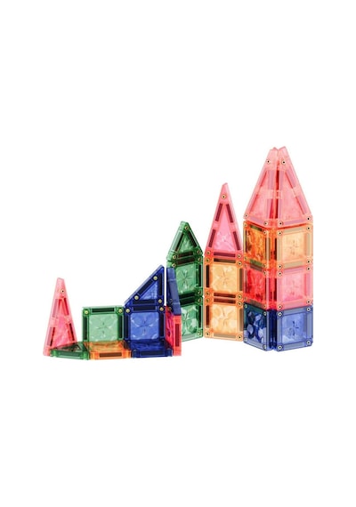 Cleverclixx Mini Tiles Travel Pack Seyahat Seti Pastel 28 Parça Manyetik Bloklar