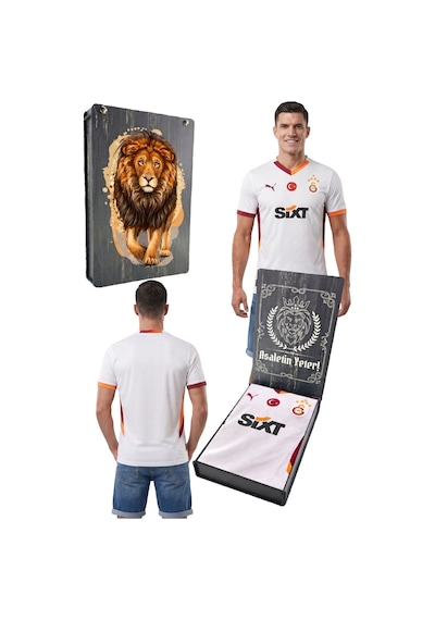 Gsstore Galatasaray Lisanslı 76 Gram Profesyonel Futbolcu Forması Uv Kutu Beyaz - Gri