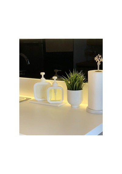 Buççin Online Mağaza 300 Ml Tezgah Üstü Dikdörtgen Banyo Mutfak Sıvı Sabunluk Banyo Mutfak Bulaşık Lavabo Deterjanlık P Çok Renkli