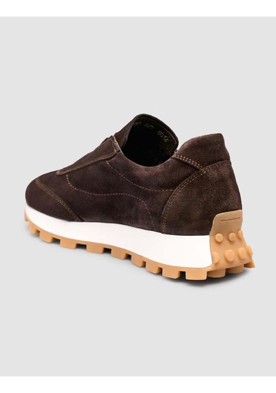 Hakiki Süet Deri Kahverengi Kürk Astarlı Kışlık Kadın Sneaker Kahverengi