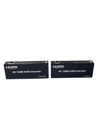 Novacom 4k 120metre Hdmı+usb+ır To Cat6 Kvm Extender
