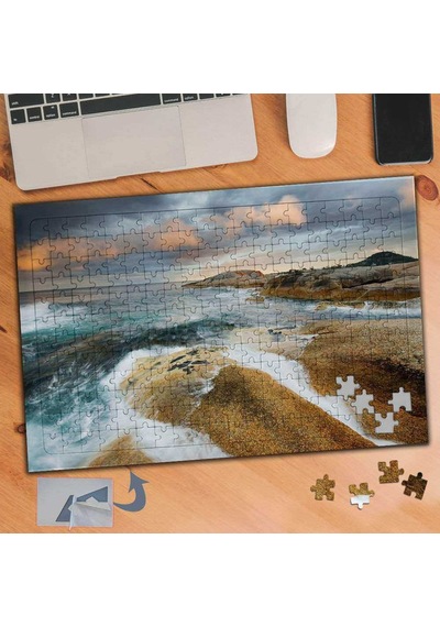 Kumsal, Deniz Ve Kayalar 240 Parça Puzzle Yapboz Tablo-742