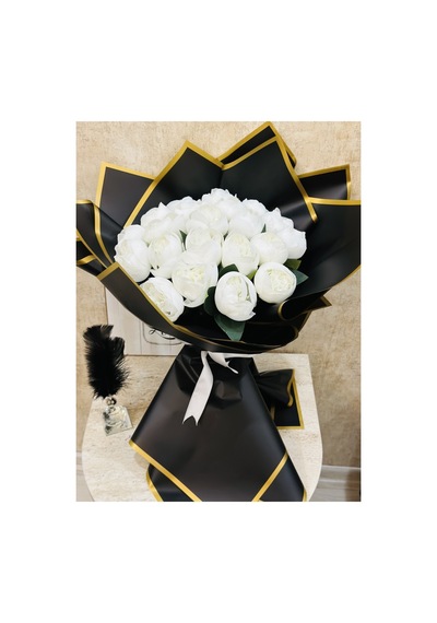 21 Adet Beyaz Şakayik Çiçeği , Evlilik Teklifi Çiçeği , Doğum Günü Çiçeği Beyaz - 762316003 Beyaz