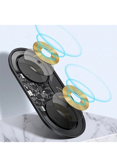 Baseus Simple 2in1 Kablosuz Wireless Şarj 18w iPhone Uyumlus+ipods- 5775