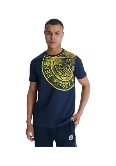 Fenerium Fenerbahçe Erkek Trıbun Halftone Logolu Tshırt Lacivert