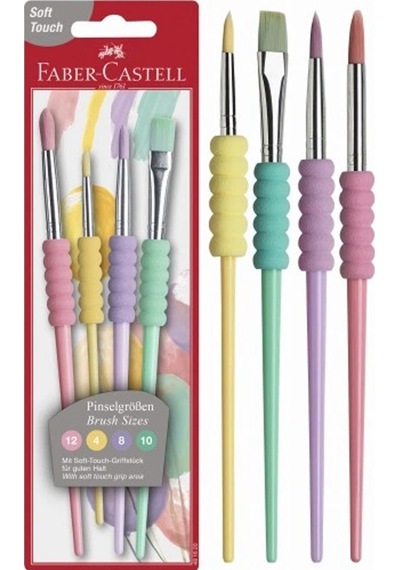 Faber-castell Fırça Soft Touch Pastel 4 Çşt 10 Lu