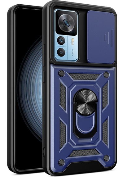 Nihcase Xiaomi Mi 12t Pro Kılıf Magnetik Standlı Kamera Korumalı Slide Sürgülü Cover Kapak