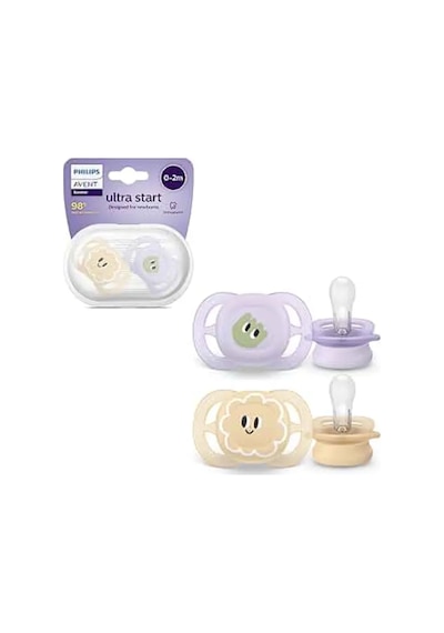 Philips Avent Emzik Ultra Başlangıç Scf075/03, 2 Adet, 0-2 Ay 367835282 Violet