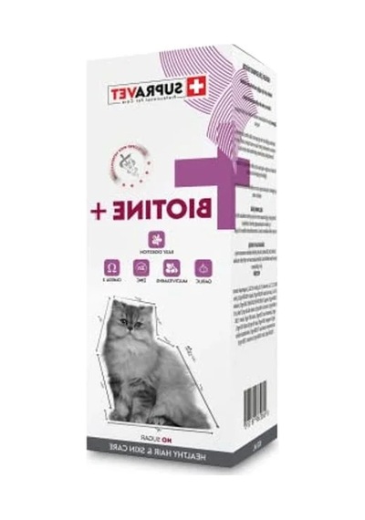 Kedi Tüy Sağlığı İçin Biotine Multi Vitamin Damlası 100 Ml