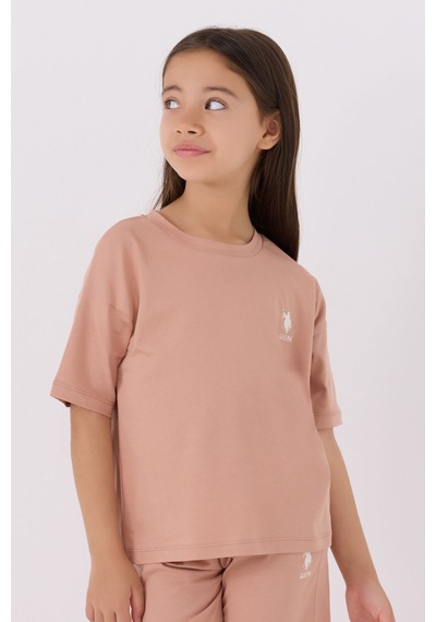 U.S. Polo Assn. U.s. Polo Assn Kız Çocuk Pembe Bermuda Takım 5274-43884 Pembe