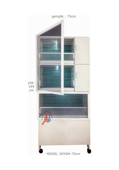 İstanbul Kafes Model 3Dys Pvc Kuş Dolabı