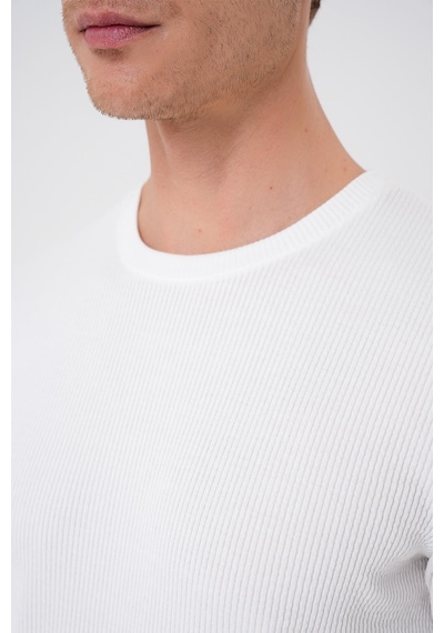 Efor Ts 887 Slim Fit Beyaz T-shirt Beyaz