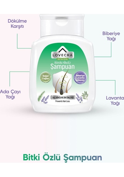Dökülen Saçlar İçin Şampuan Biberiye Lavanta Adaçayı Yağı Güçlü Bakım Saç Canlılığı 290 Ml Tüm Saç Tipleri