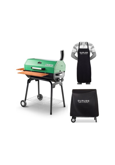 Guruss Cg-075 Kömürlü Barbekü Mangal + Kılıf + Önlük Yeşil Model:grs24