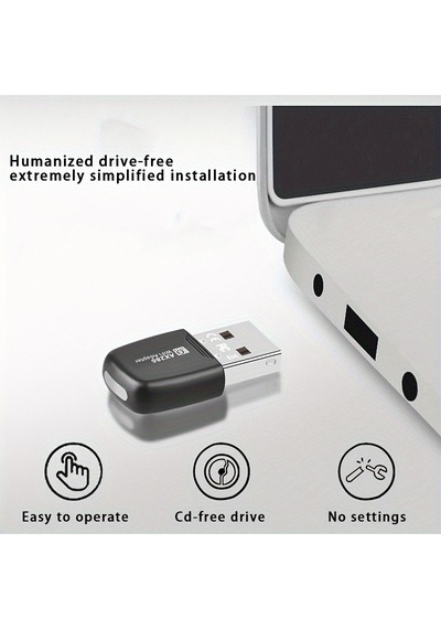 Usb 286mbps Wifi6 Kablosuz Adaptör, Masaüstü Ve Dizüstü Bilgisayarlar İçin Uygun, 2.4ghz Güçlü